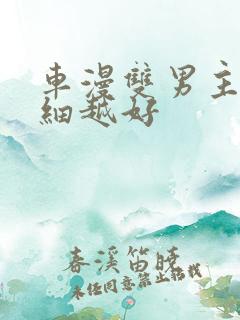 车漫双男主越详细越好