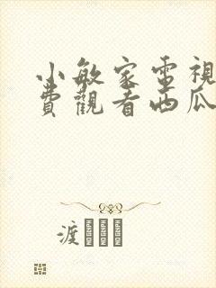 小敏家电视剧免费观看西瓜