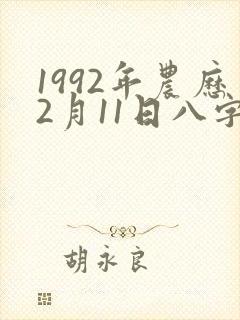 1992年农历2月11日八字命格