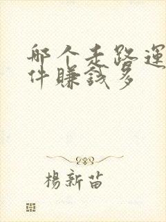 哪个走路运动软件赚钱多