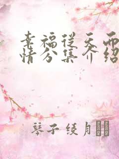 幸福从天而降剧情分集介绍