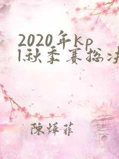 2020年kpl秋季赛总决赛回放