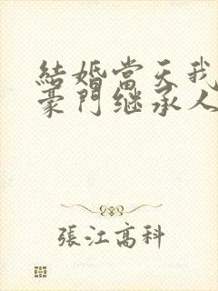 结婚当天我成了豪门继承人短剧在线观看