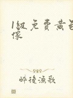 1级免费黄色录像