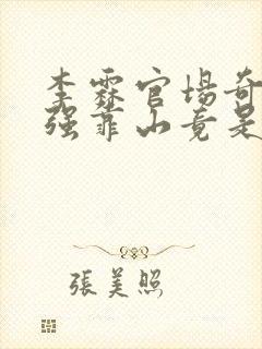 李霖官场奇才最强靠山竟是我自己