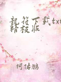 龙符下载txt精校版