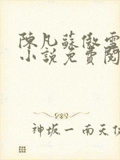陈凡苏傲雪总裁小说免费阅读全文