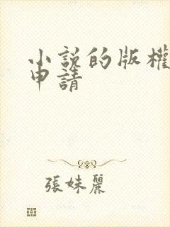 小说的版权如何申请