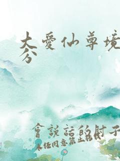 大爱仙尊境界划分