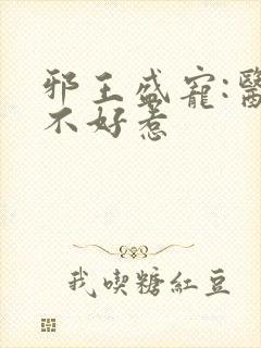 邪王盛宠:医妃不好惹
