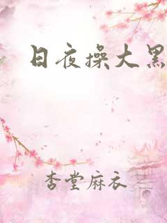 日夜操大黑逼
