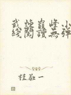 武炼巅峰小说在线阅读无弹窗