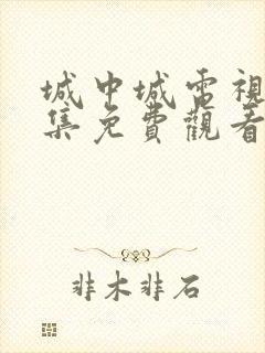 城中城电视剧全集免费观看完整版
