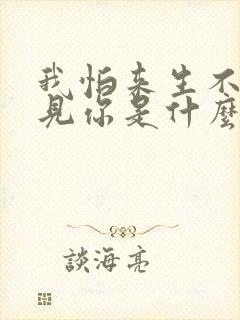 我怕来生不能遇见你是什么歌