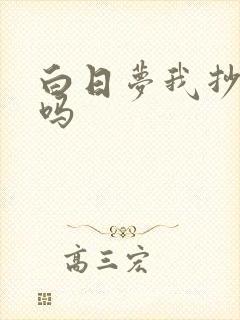 白日梦我抄袭了吗