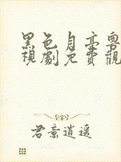 黑色月亮粤语电视剧免费观看