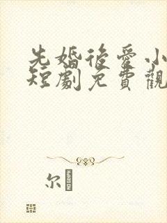 先婚后爱小甜妻短剧免费观看完整版