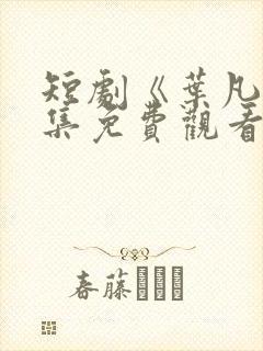 短剧《叶凡》全集免费观看