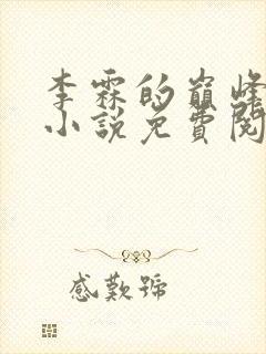 李霖的巅峰官路小说免费阅读