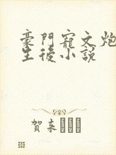 豪门宠文炮灰重生后小说