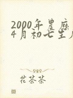2000年农历4月初七生辰八字