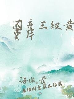 国产三级黄色免费片