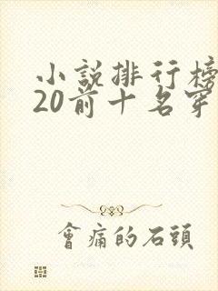 小说排行榜2020前十名穿越