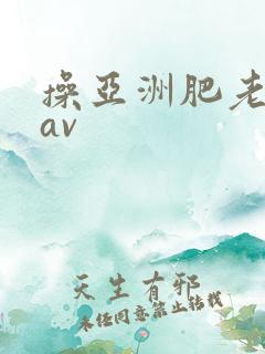 操亚洲肥老熟女av