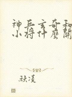 神兵玄奇和神兵小将什么关系