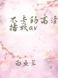 不卡的高清在线播放av