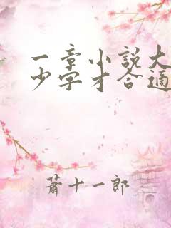 一章小说大概多少字才合适