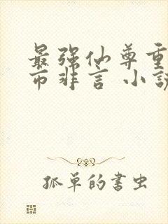 最强仙尊重生都市非言 小说