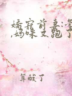 娇宠前妻:爹地,妈咪又跑了