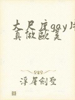 大尺度gay片真做欧美