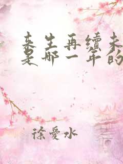 来生再续未了情是哪一年的歌