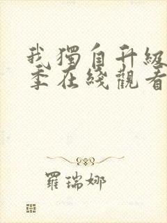 我独自升级第二季在线观看免费版