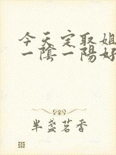 今天定取姐妹来一阴一阳好发财什么生肖