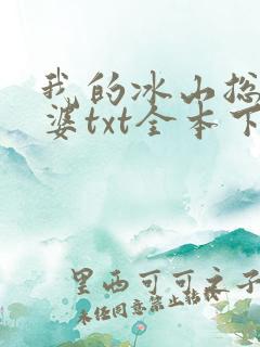 我的冰山总裁老婆txt全本下载