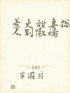 惹火甜妻总裁大人别傲娇