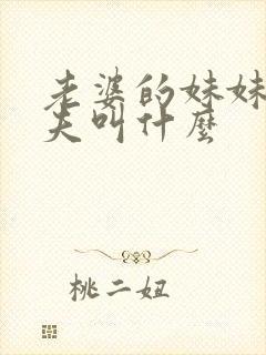 老婆的妹妹的丈夫叫什么