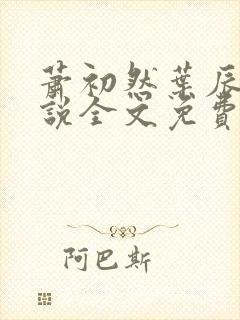 萧初然叶辰的小说全文免费阅读一