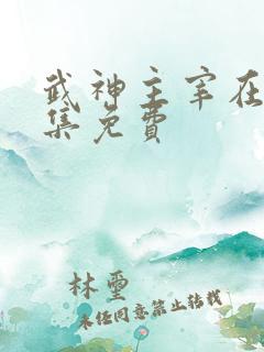 武神主宰在线全集免费