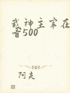 武神主宰在线观看500