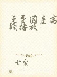 免费国产高清在线播放
