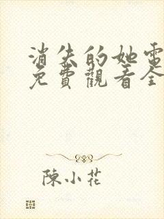 消失的她电视剧免费观看全集高清