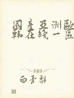 国产亚洲欧美日韩在线一区