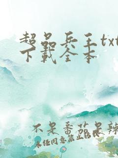 超品兵王txt下载全本