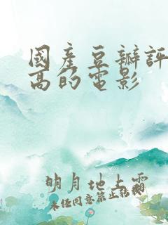 国产豆瓣评分最高的电影
