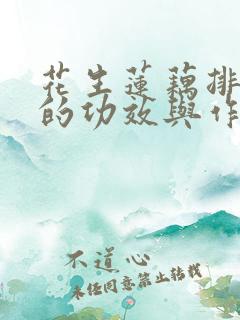 花生莲藕排骨汤的功效与作用