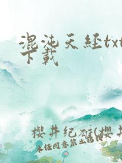 混沌天经txt下载